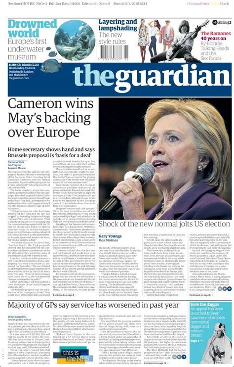 the guardian newspaper uk edition